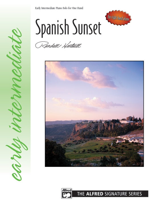Spanish Sunset (for right hand alone) - Piano Solo (Digital Download)