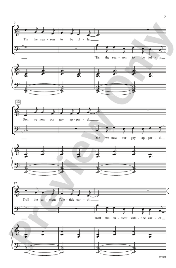 Antiphonal Deck the Hall – SATB Choral Octavo (Digital Download)