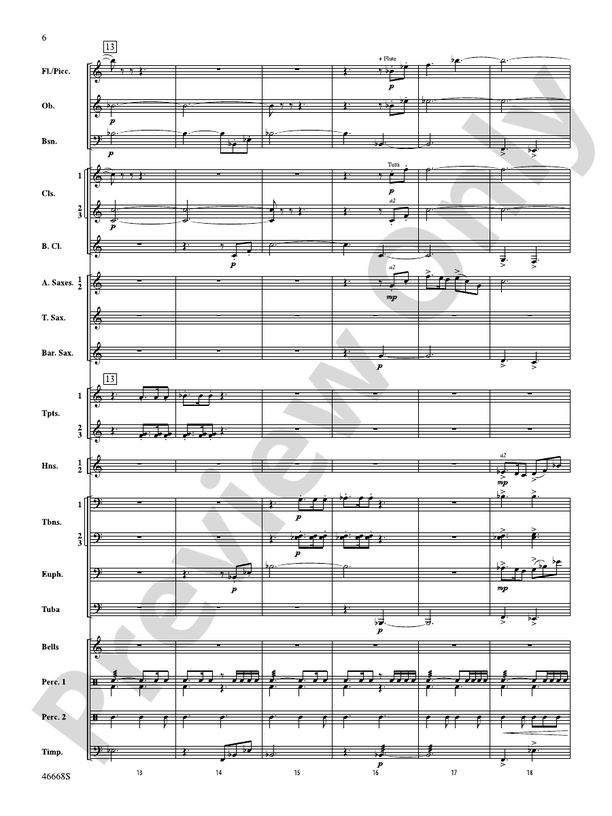 Skydance - Concert Band Conductor Score & Parts (Digital Download)