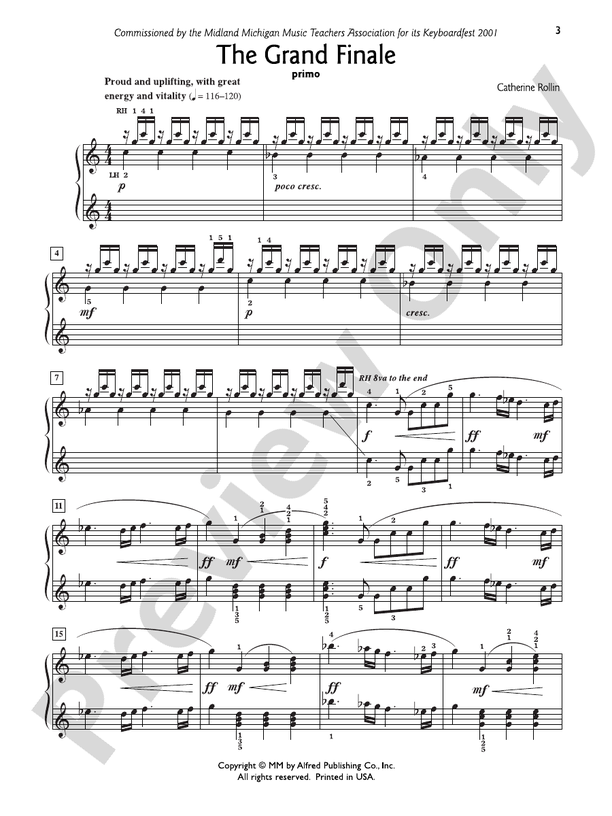 The Grand Finale - 1 Piano, 4 Hands (Digital Download)