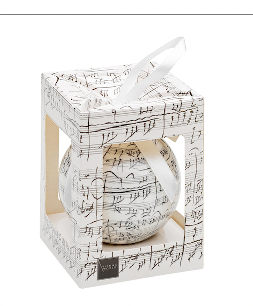 Christmas Decoration Ball with Beethoven Manuscript