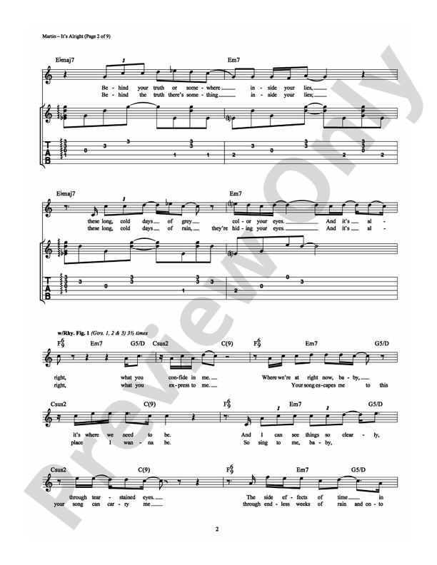 It's Alright - Guitar TAB (Digital Download)