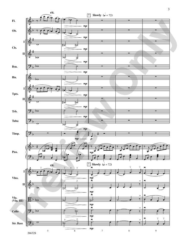 Aura Lee – Full Orchestra Conductor Score & Parts (Digital Download)