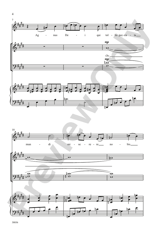 Agnus Dei - John Leavitt - SATB Choral Octavo (Digital Download)