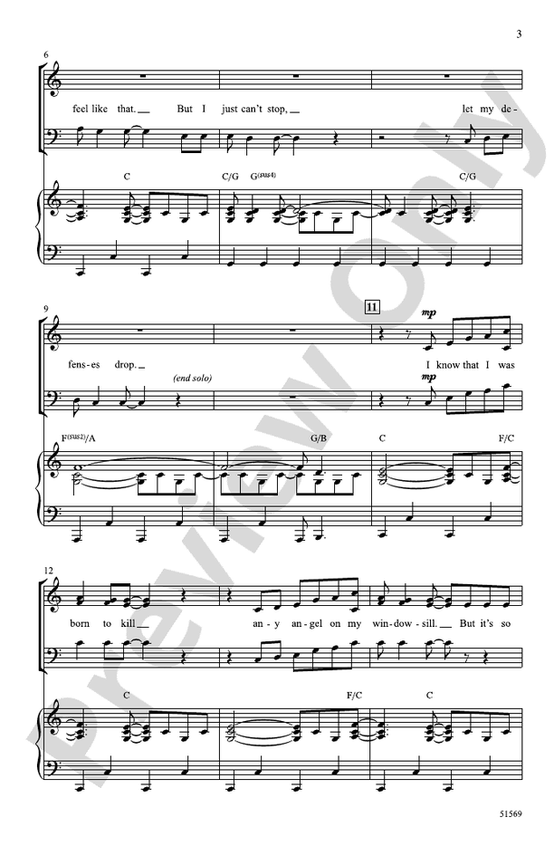 feelslikeimfallinginlove - SAB Choral Octavo (Digital Download)