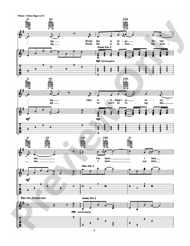 Follow - Semisonic - Guitar TAB (Digital Download)