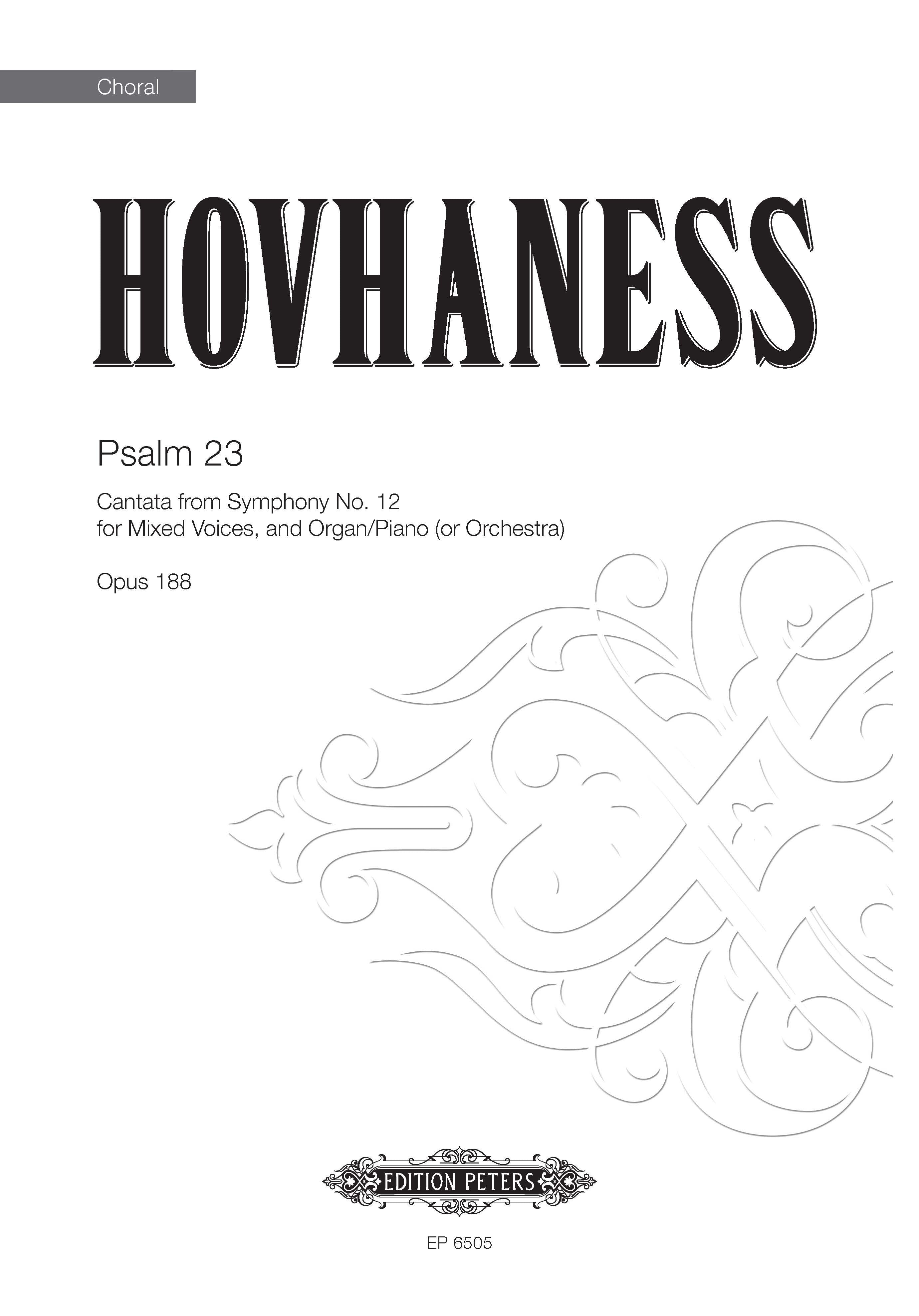 Psalm 23 Op.188a (Cantata from Symphony No.12) (EP6505) - Organ/SATB Choral Octavo (Digital Download)