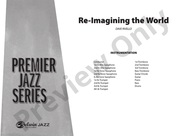 Re-Imagining the World - Jazz Ensemble Conductor Score & Parts (Digital Download)