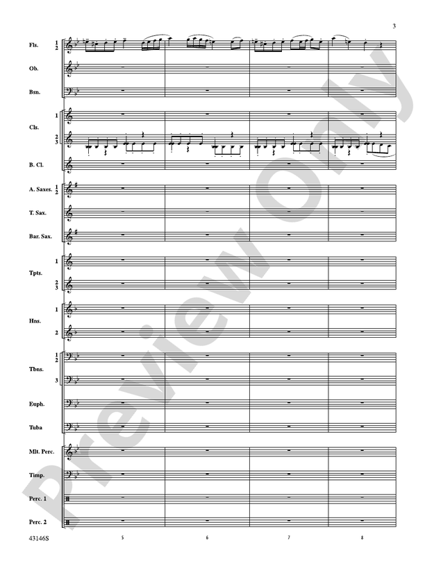 Fantasy on a Burgundian Carol - Concert Band Conductor Score & Parts (Digital Download)