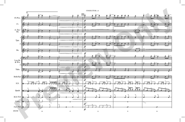 You Belong with Me – Marching Band Conductor Score & Parts (Digital Download)