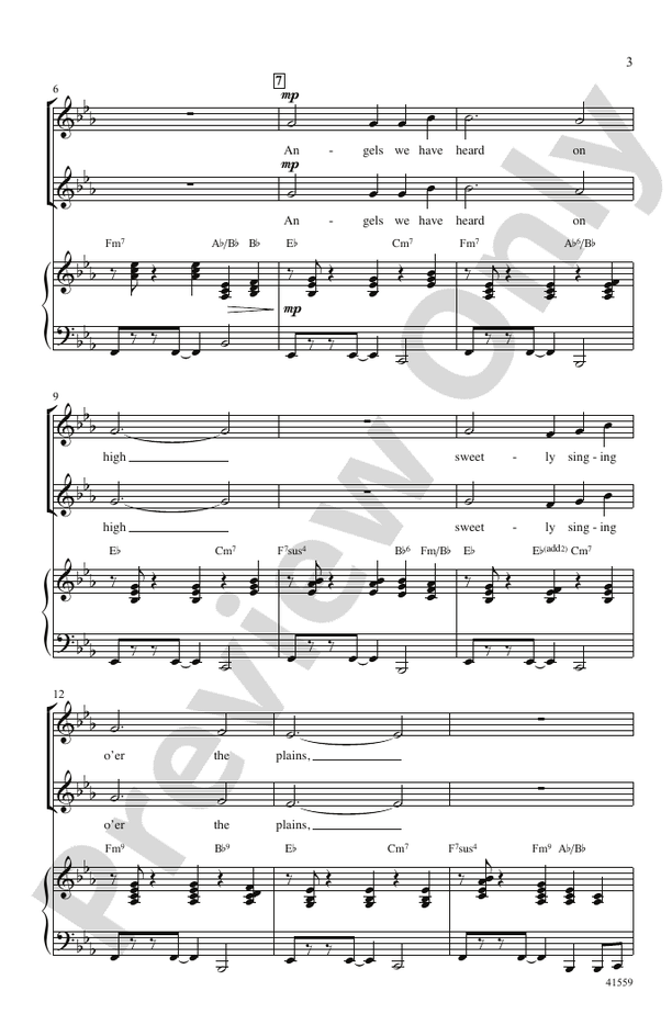 Angels We Have Heard on High – 2-Part Choral Octavo (Digital Download)