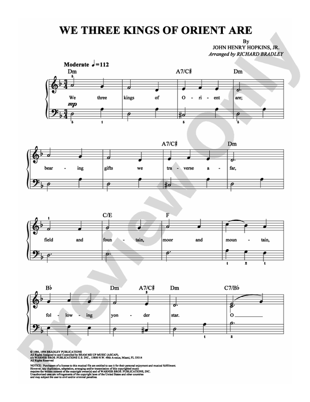 We Three Kings of Orient Are - DSM-PS-0006877 - Easy Piano (Digital Download)
