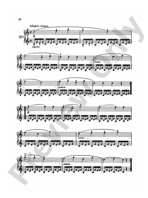 Bach - One-Hundred Recreations, First Instruction in Piano Playing - Piano Solo (Digital Download)