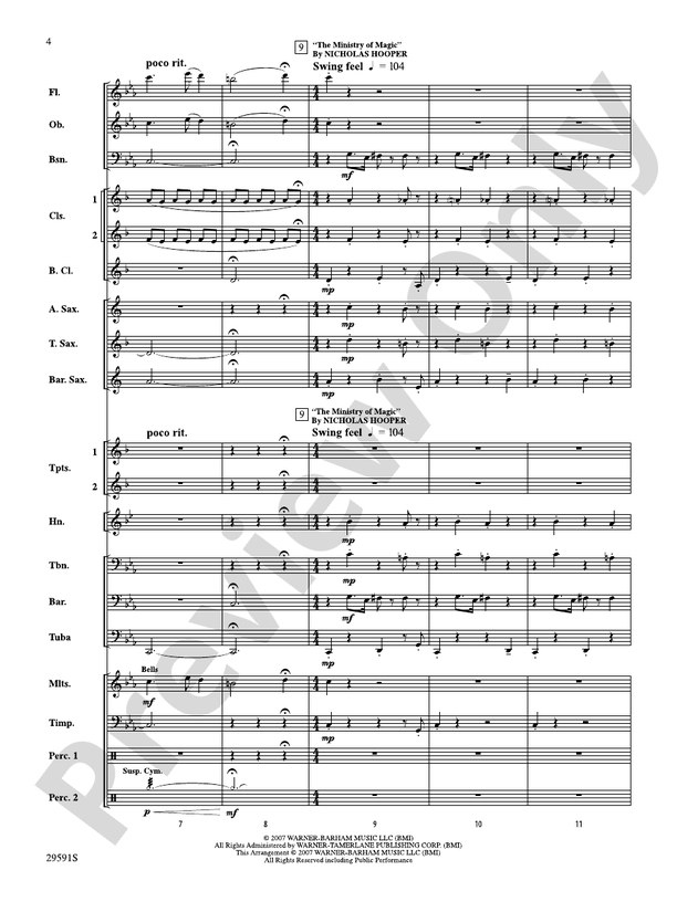 Harry Potter and the Order of the Phoenix, Selections From - Concert Band Conductor Score & Parts (Digital Download)