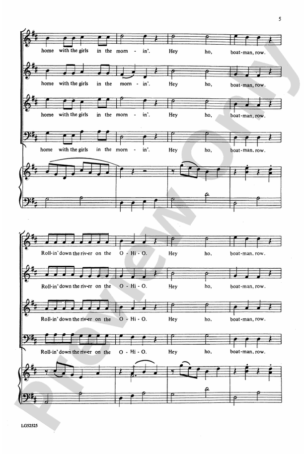 Dance, Boatman, Dance – SATB Choral Octavo (Digital Download)