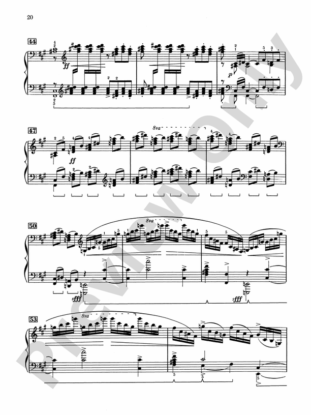 Rachmaninoff - Selected Works - Piano (Digital Download)