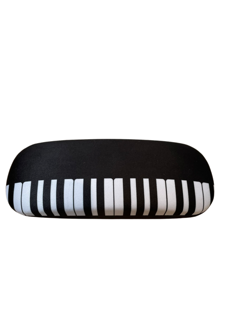 Glasses Case Black with a Keyboard