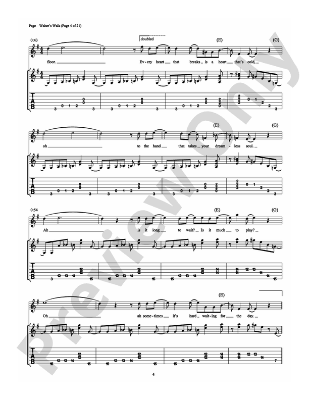 Walter's Walk - Guitar TAB (Digital Download)