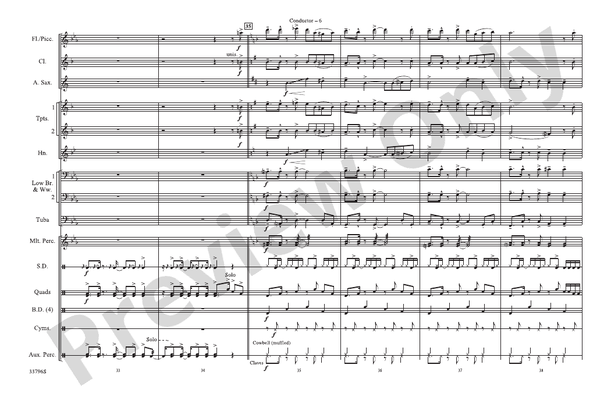 Cuban Coffee – Marching Band Conductor Score & Parts (Digital Download)