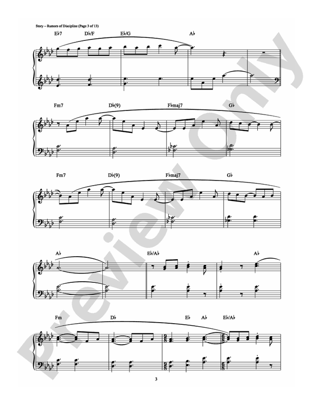 Rumors of Discipline - Piano (Digital Download)