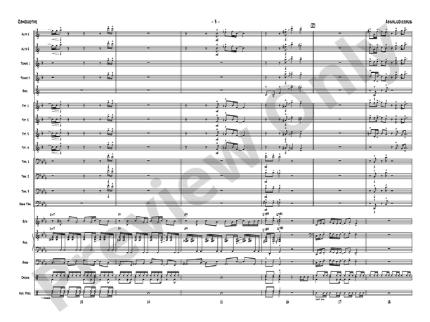 Absoludicrous - Jazz Ensemble Conductor Score & Parts(Digital Download)