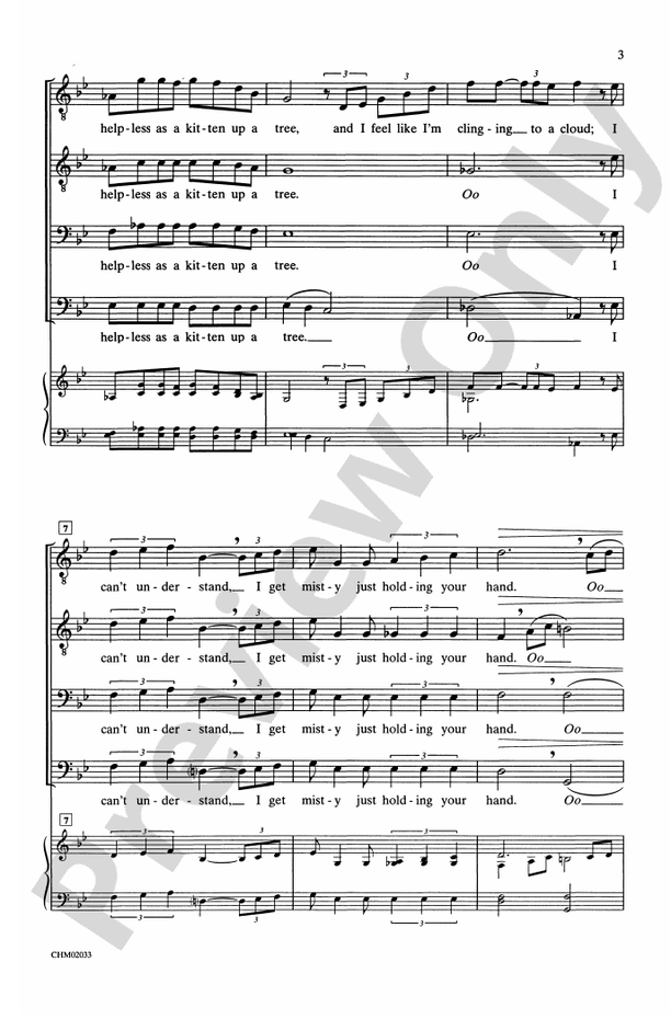 Misty – TTBB, a cappella Choral Octavo (Digital Download)