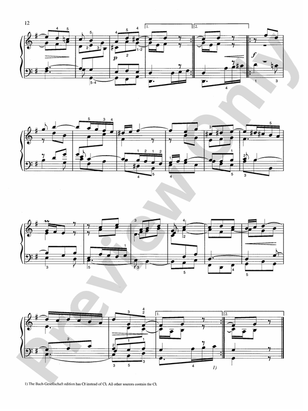 Bach - Goldberg Variations - Piano Solo (Digital Download)