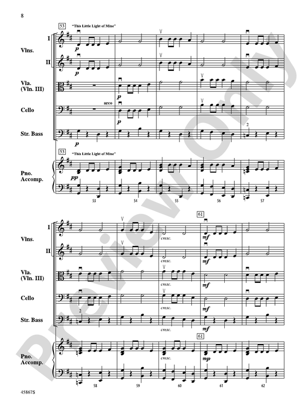 Campfire Songs - String Orchestra Conductor Score & Parts (Digital Download)