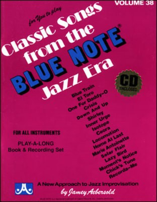 Blue Note - Volume 38 - Classic Songs from the Jazz Era. For All Musicians Play-A-Long Book & - Various - All Instruments Jamey Aebersold Jazz Lead Sheet /CD