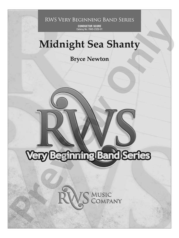 Midnight Sea Shanty - Concert Band Conductor Score & Parts (Digital Download)