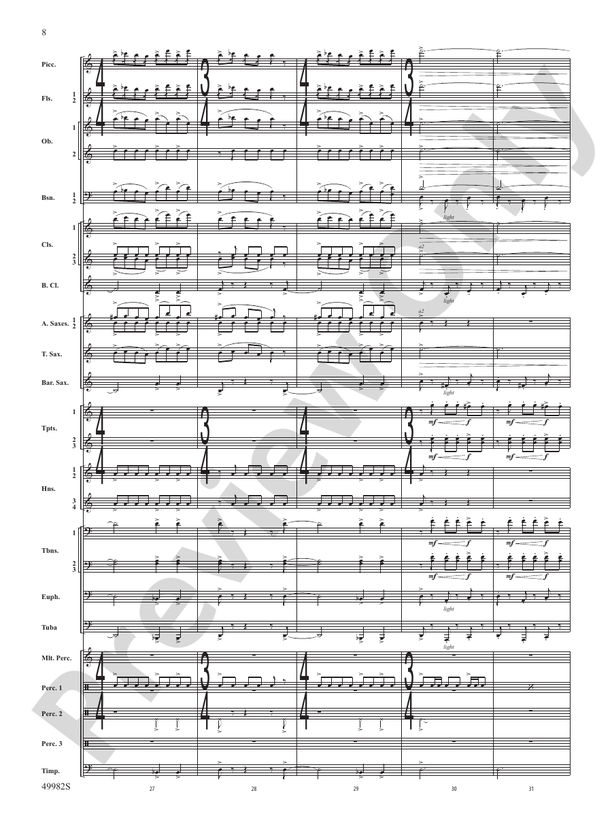 Midnight Ride - Concert Band Conductor Score & Parts (Digital Download)