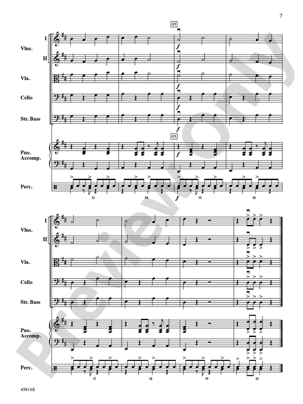 Caribbean Breeze - String Orchestra Conductor Score & Parts (Digital Download)
