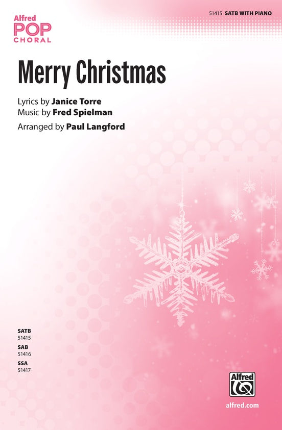 Merry Christmas - SATB Choral Octavo (Digital Download)