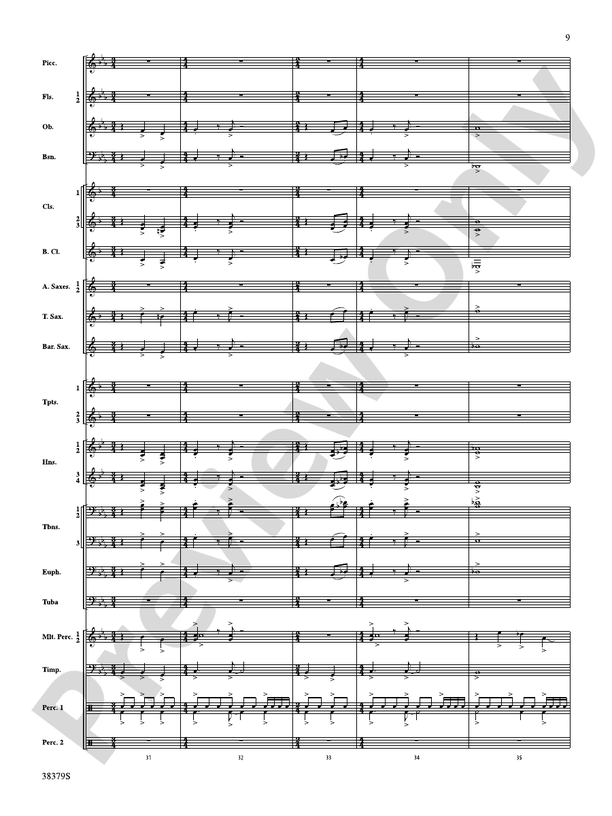 Vision Quest - Concert Band Conductor Score & Parts (Digital Download)