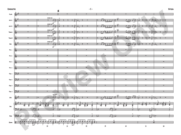 Sticks - Jazz Ensemble Conductor Score & Parts (Digital Download)