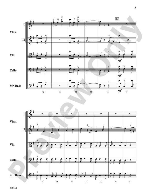 Appalachian Celebration - String Orchestra Conductor Score & Parts (Digital Download)