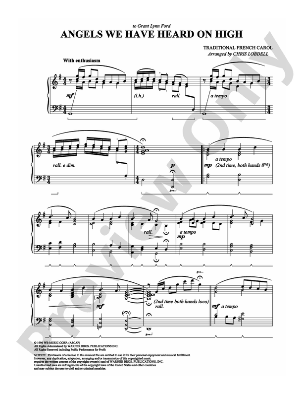 Angels We Have Heard on High - DSM-PS-0007259 - Piano (Digital Download)