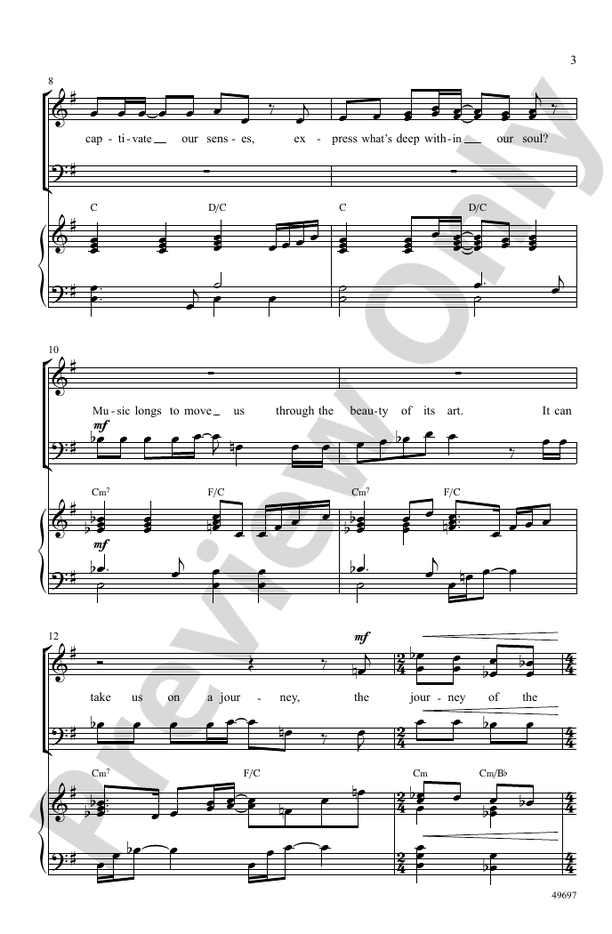 And So We Sing - SAB Choral Octavo (Digital Download)