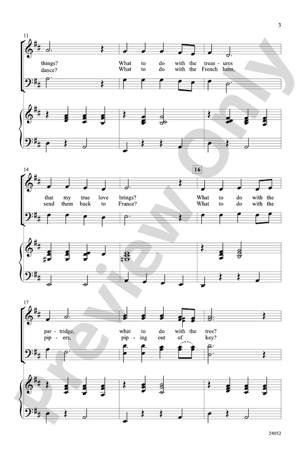 My True Love Gave to Me – SATB Choral Octavo (Digital Download)