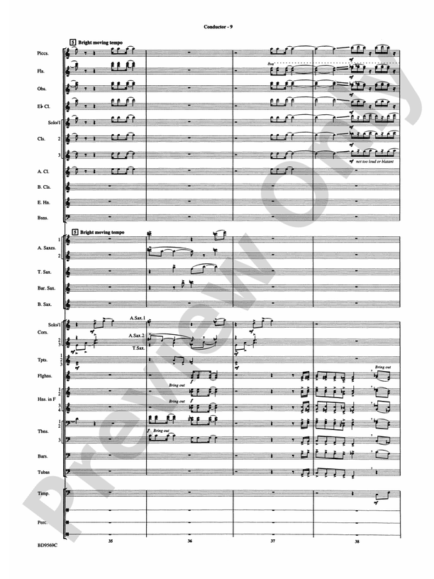 Jericho - Concert Band Conductor Score & Parts (Digital Download)