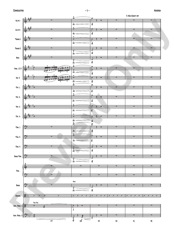 Aurora - Jazz Ensemble Conductor Score & Parts(Digital Download)