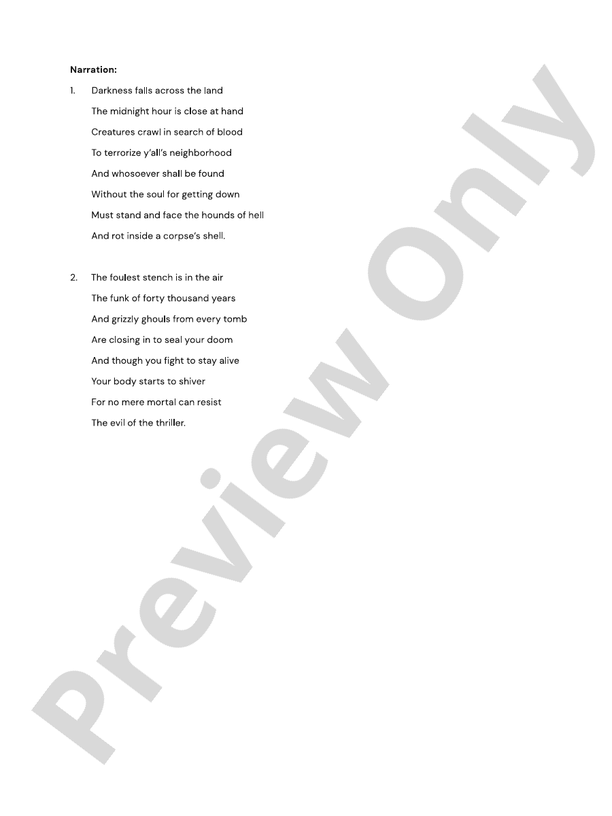 Thriller - String Orchestra Conductor Score & Parts (Digital Download)