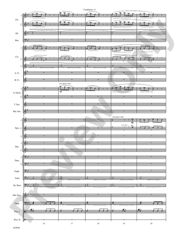 Silver Winds - Concert Band Conductor Score & Parts (Digital Download)