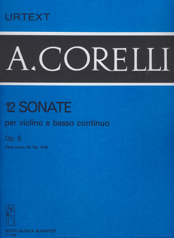 Corelli - 12 Sonatas Op5 Volume 1B - Violin/Basso Continuo EMB Z12051