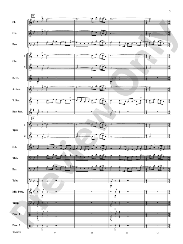 Broken Bow - Concert Band Conductor Score & Parts (Digital Download)