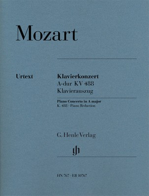 Concerto for Piano and Orchestra A major K. 488 - Wolfgang Amadeus Mozart - Piano G. Henle Verlag 2 Pianos 4 Hands