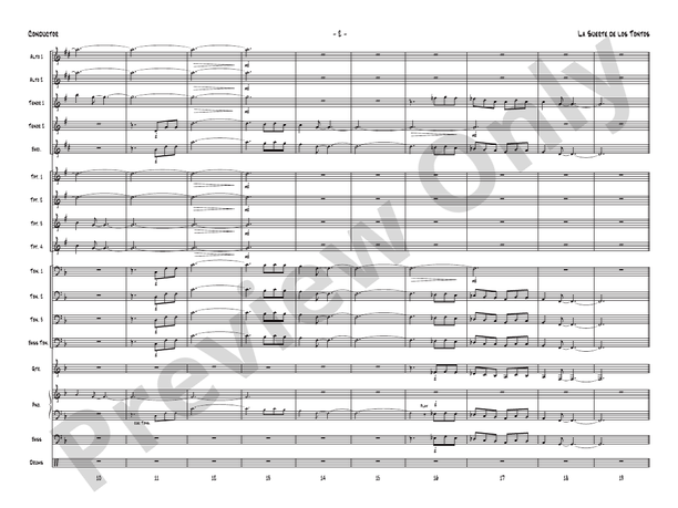 La Suerte de los Tontos – Jazz Ensemble Conductor Score & Parts (Digital Download)