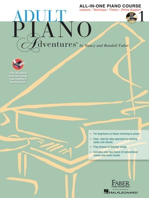 Adult Piano Adventures All-in-One Lesson Book 1 with CD - Nancy Faber|Randall Faber - Piano