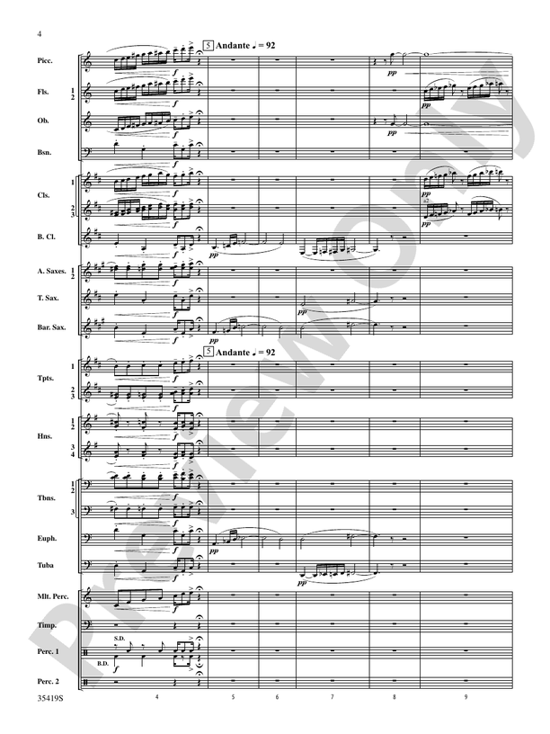 Coyote Falls (from Looney Tunes 3D) - Concert Band Conductor Score & Parts (Digital Download)
