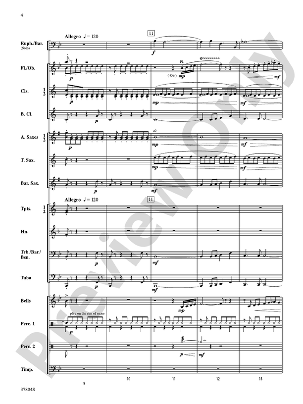UFO - Concert Band Conductor Score & Parts (Digital Download)